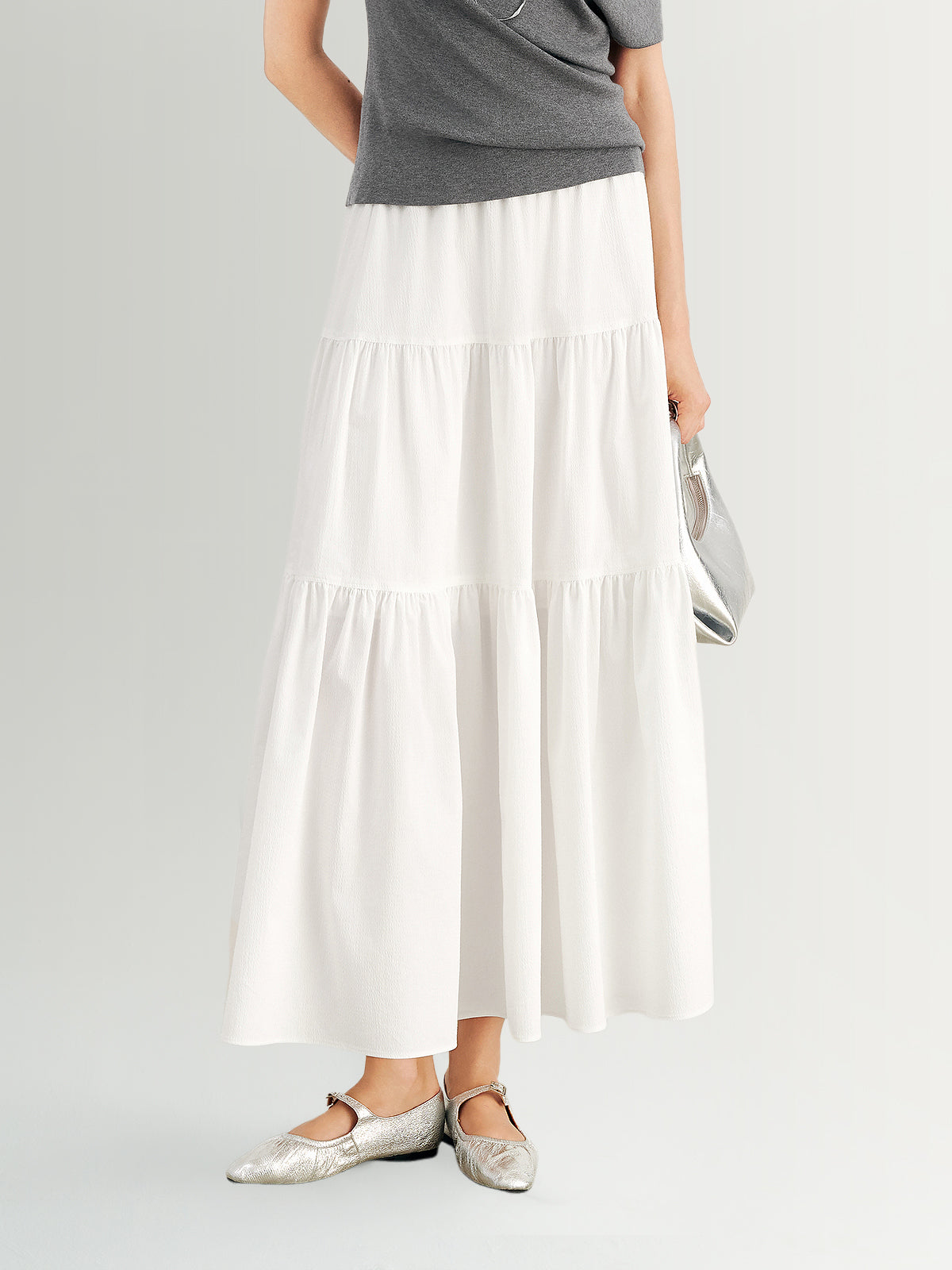 Bubble-Texture Skirt