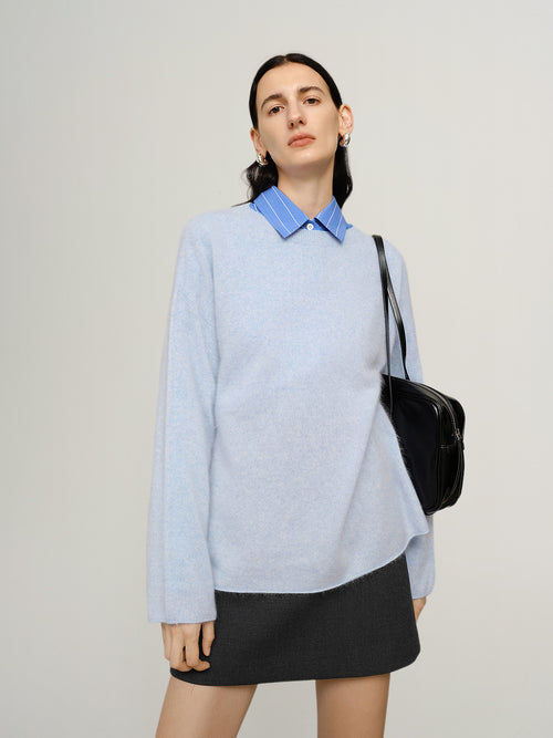 Load image 1 in gallery view. Brushed Cashmere Oversized Sweater