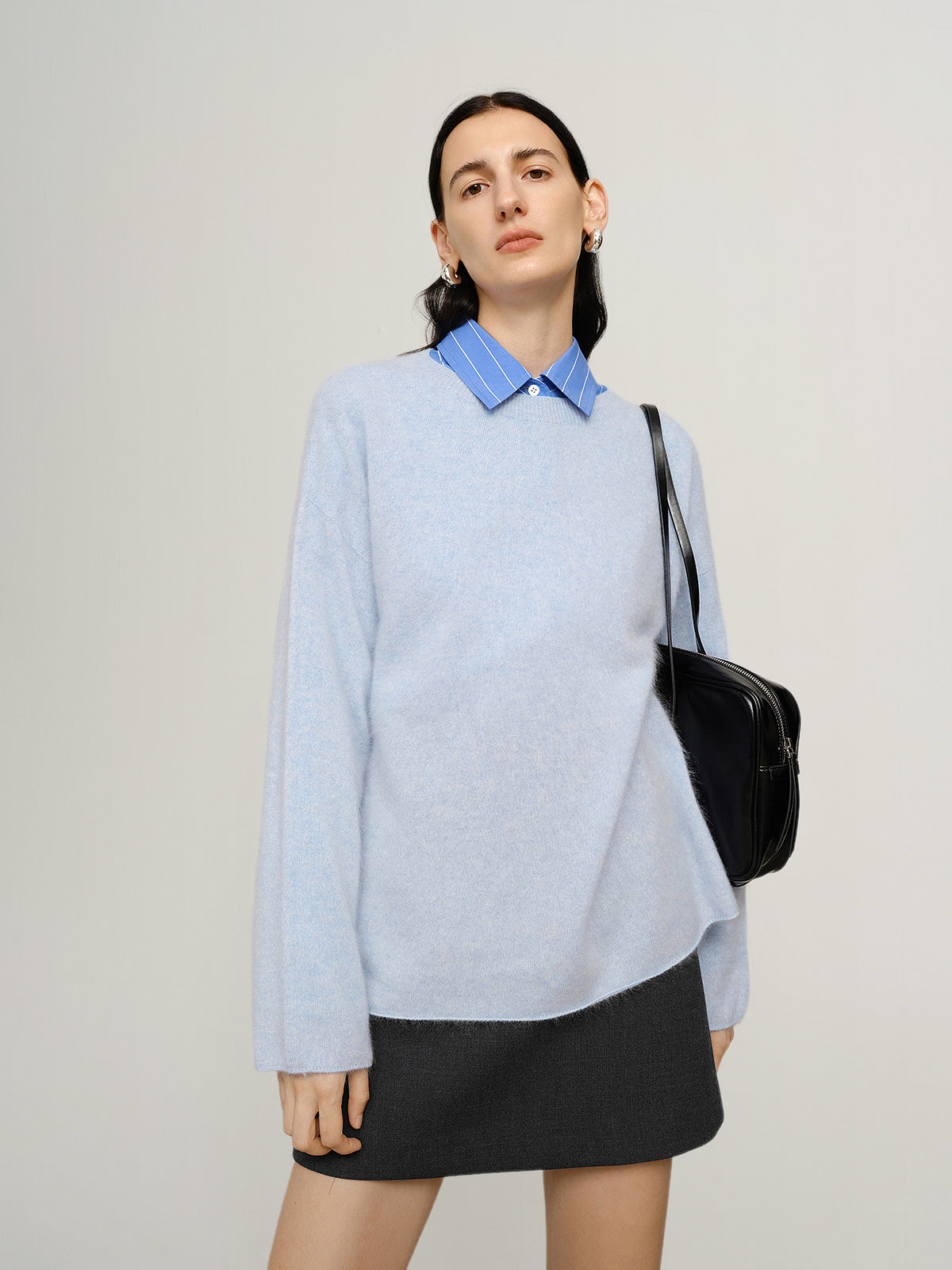 Brushed Cashmere Oversized Sweater