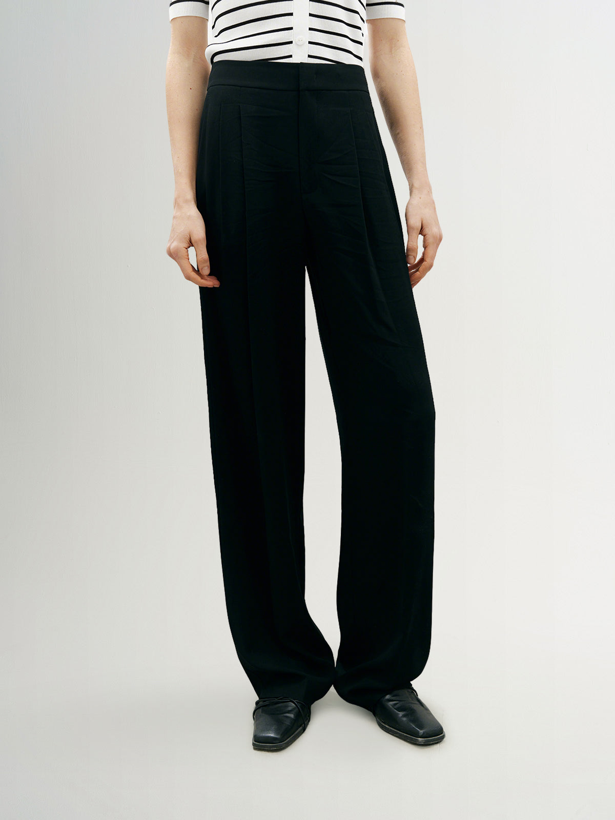 Small Leg Acetate Pants