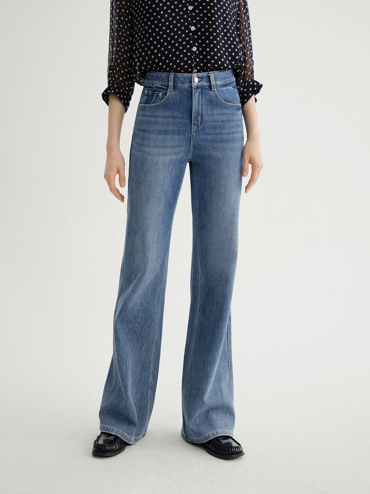 Vintage Flared Denim Jeans