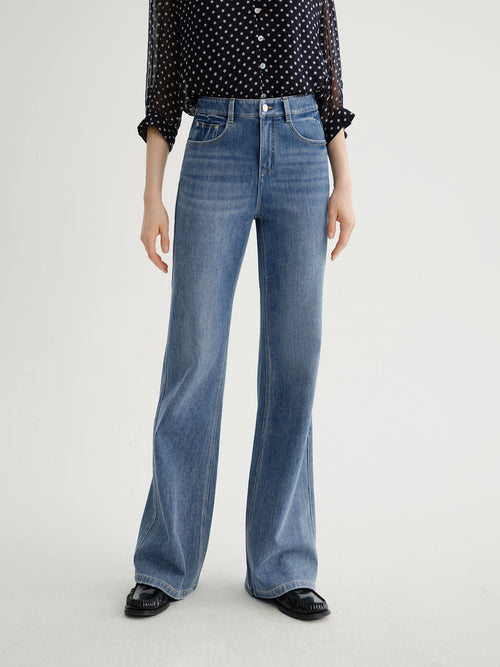 Load image 1 in gallery view. Vintage Flared Denim Jeans