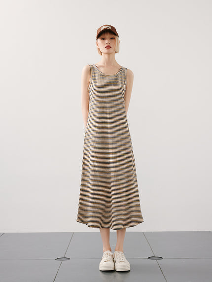Striped Sleeveless Dress
