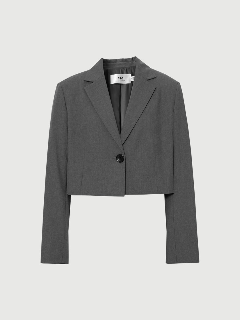 Acetate Cropped Blazer