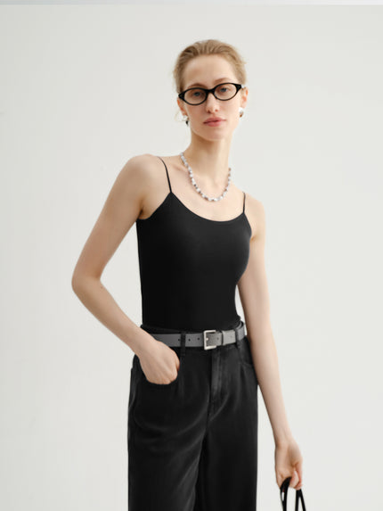 Cotton Blend Padded Tank Tops