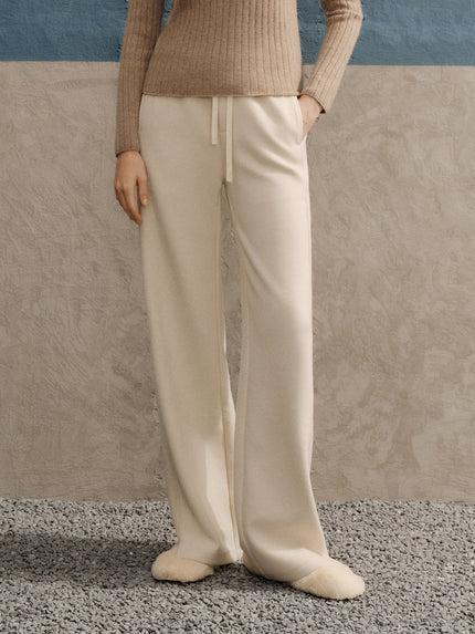 Off-White Straight Pull-On Pants