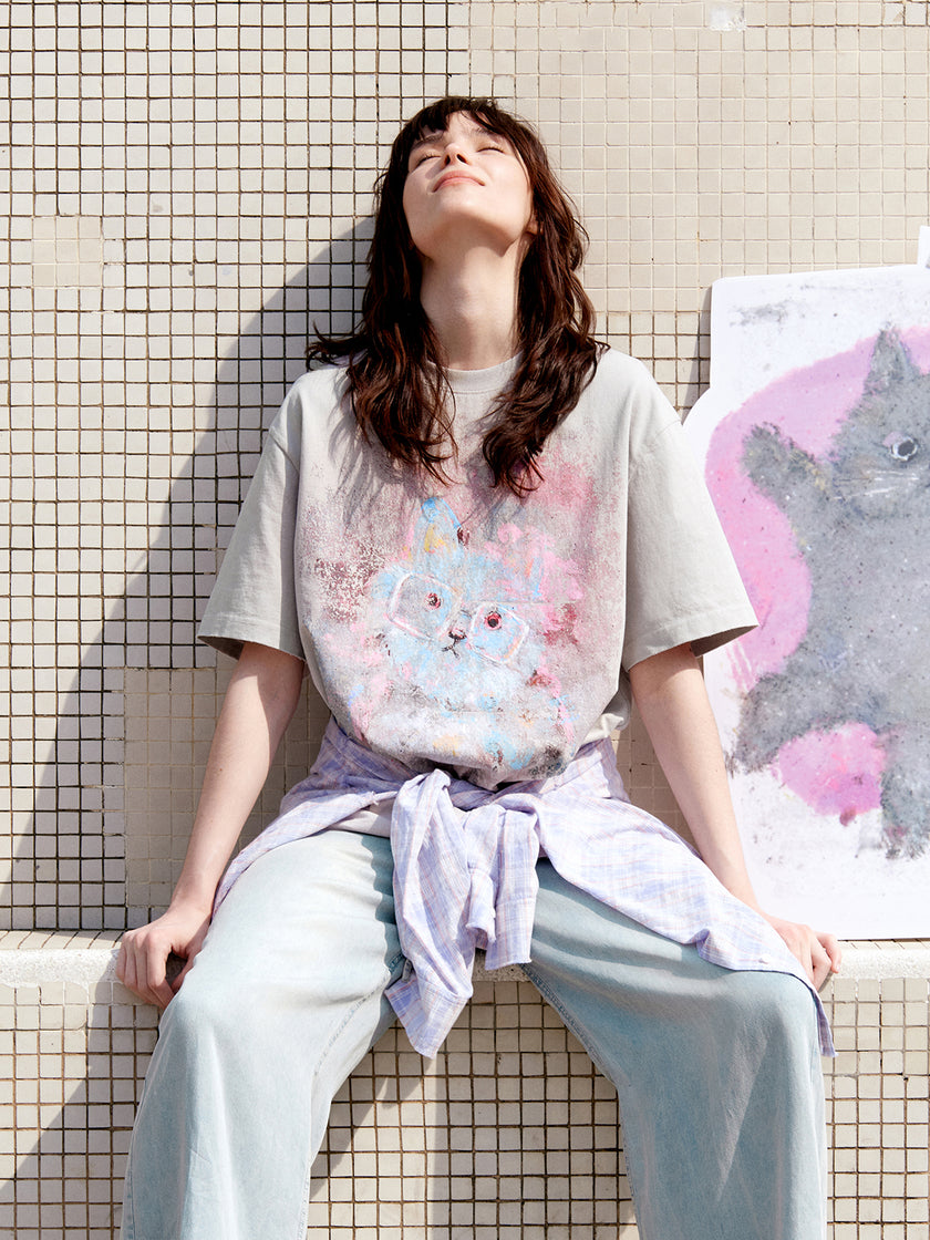 Cotton Relaxed Graphic Tee