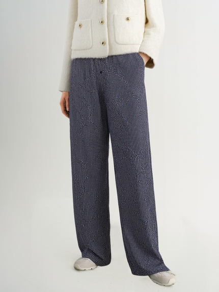 Cotton Plaid Pants