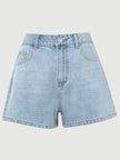 Women's Light Blue Summer 100% Cotton Jeans Shorts 5F6152201