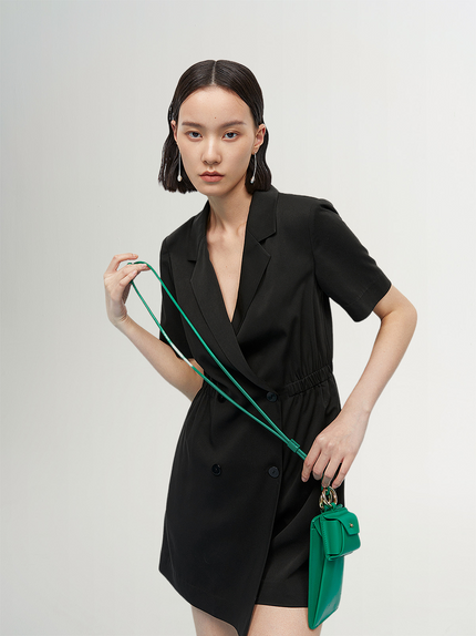 V Neck Acetate Blend Jumpsuit
