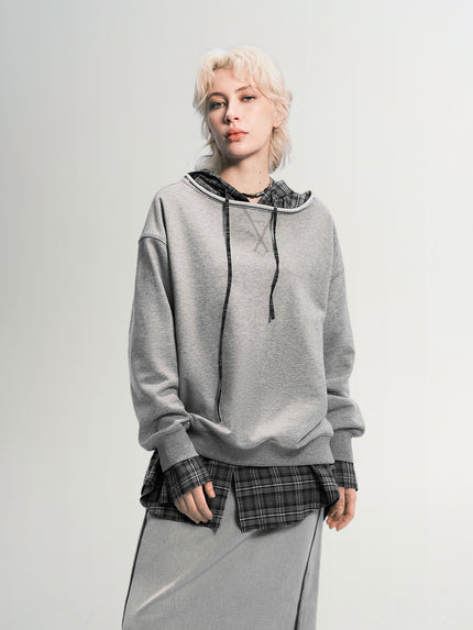 One-Shoulder Long-Sleeve Sweatshirt