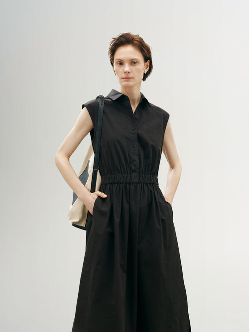 Load image 1 in gallery view. Polo Sleevless 100% Cotton Dress