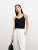 V Neck Silk Tankini Top