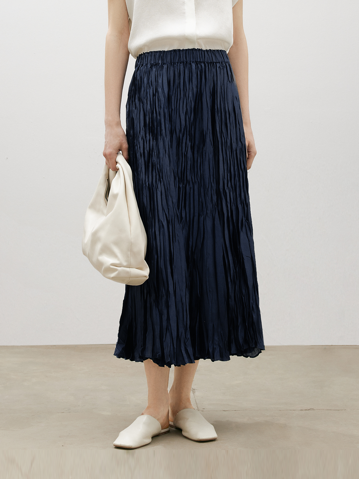 A-Line Midi Skirt
