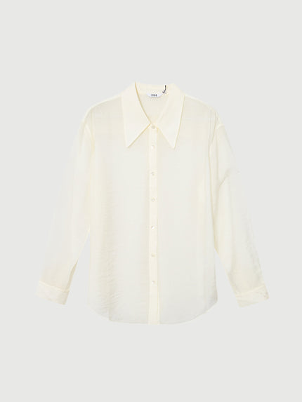Point Collar Lyocell Shirt