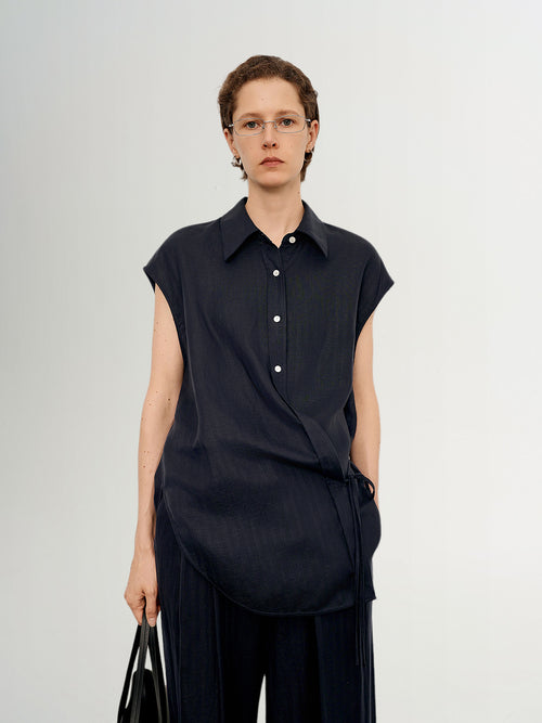Load image 1 in gallery view. Lyocell Short-Sleeve Shirt