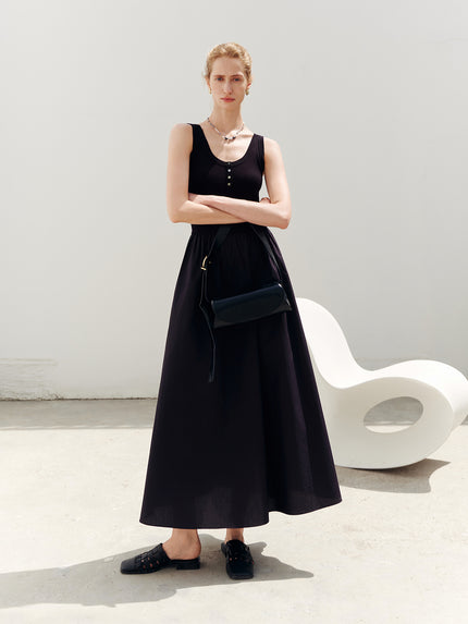 Sleeveless A-Line Dress