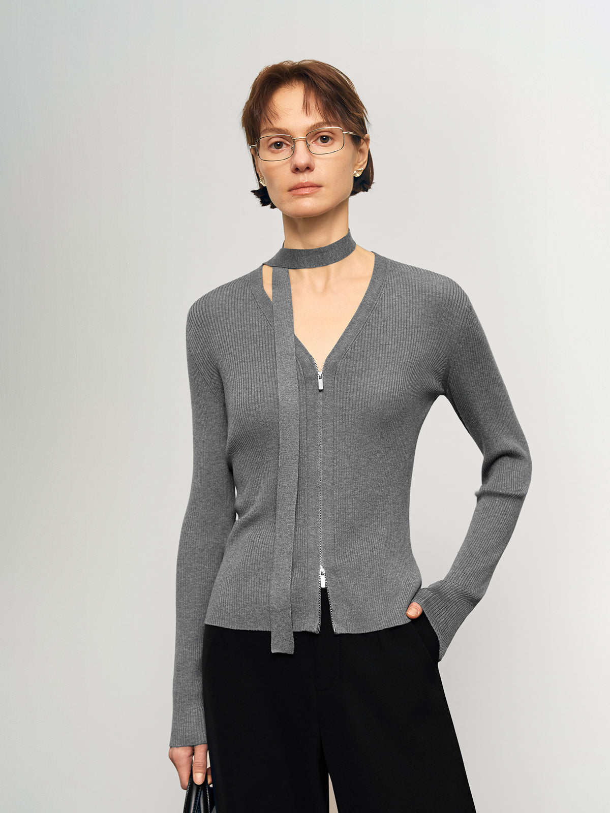 Lyocell-Triacetate Knit with Matching Belt