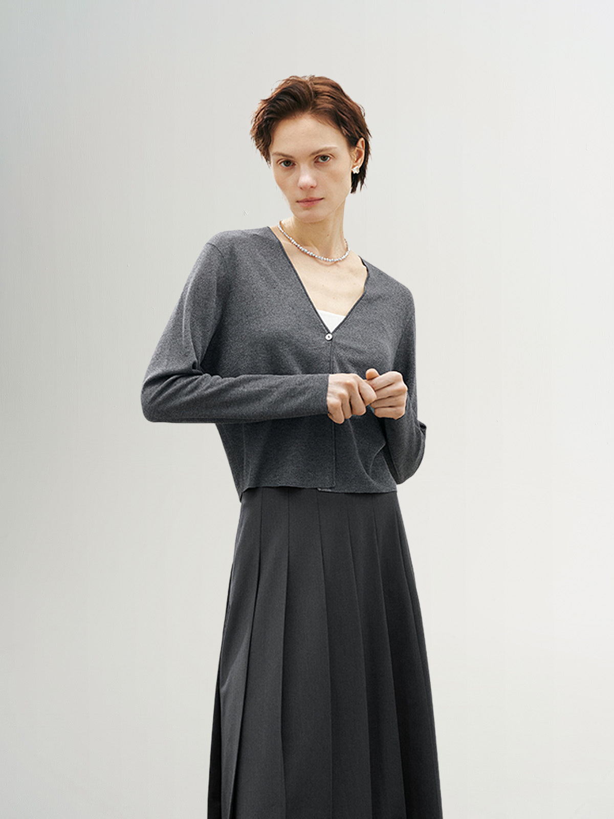 V Neck Thin Cardigan