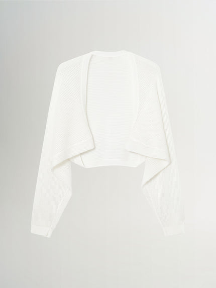 Tencel Asymmetric Hem Knit Cardigan