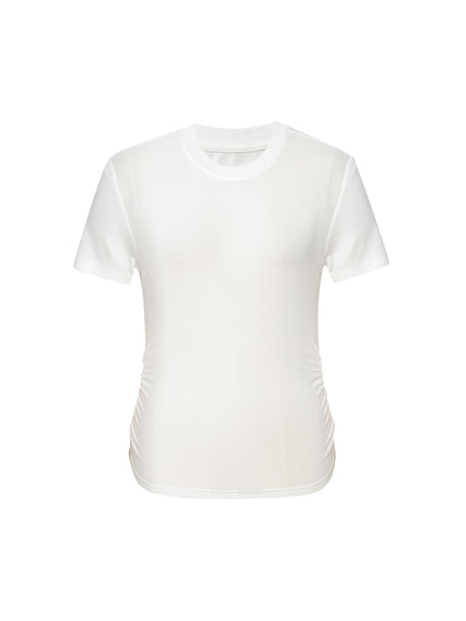 Round Neck Lyocell T-Shirt