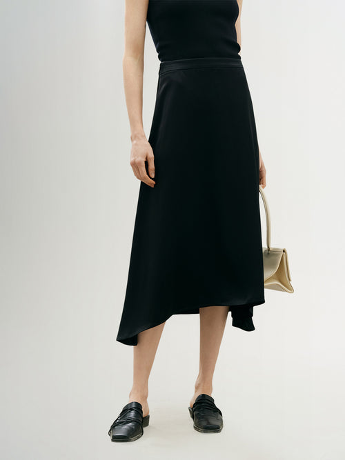 Load image 1 in gallery view. Acetate Blend Skirt