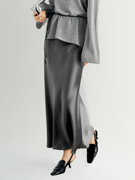 Triacetate Straight Maxi Skirt