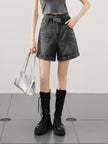 Cotton Denim Shorts