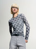Checked Long-Sleeve Top