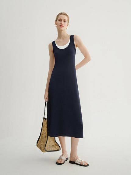Lyocell Blend Two-in-One Dress