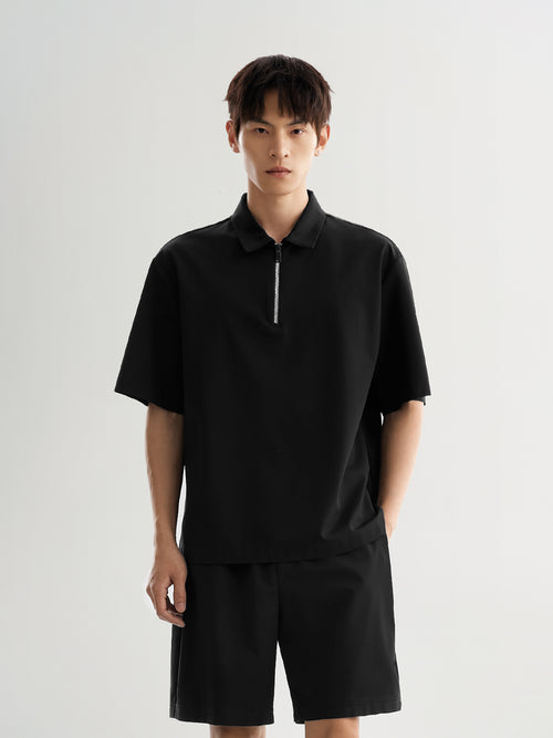 Load image 1 in gallery view. Men’s Zip Polo Shirt