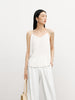 V Neck Silk Tankini Top
