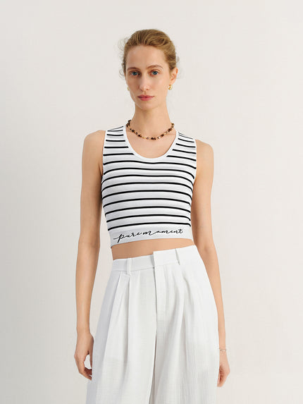 Striped U-Neck Tank