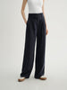 MEILLEUR MOMENT Midnight Blue Lyocell Pants - Front View