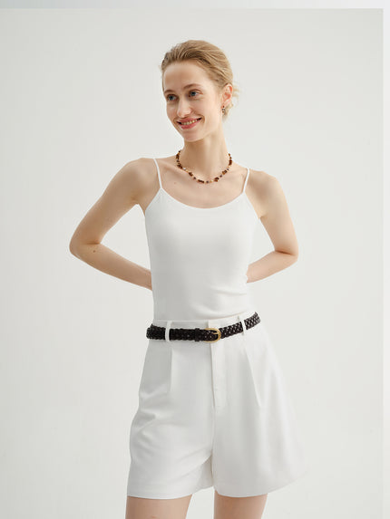 Cotton Blend Padded Tank Tops