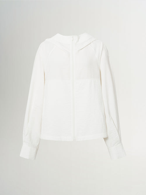 Load image 1 in gallery view. Lightweight Silk-Blend Hooded Jacket