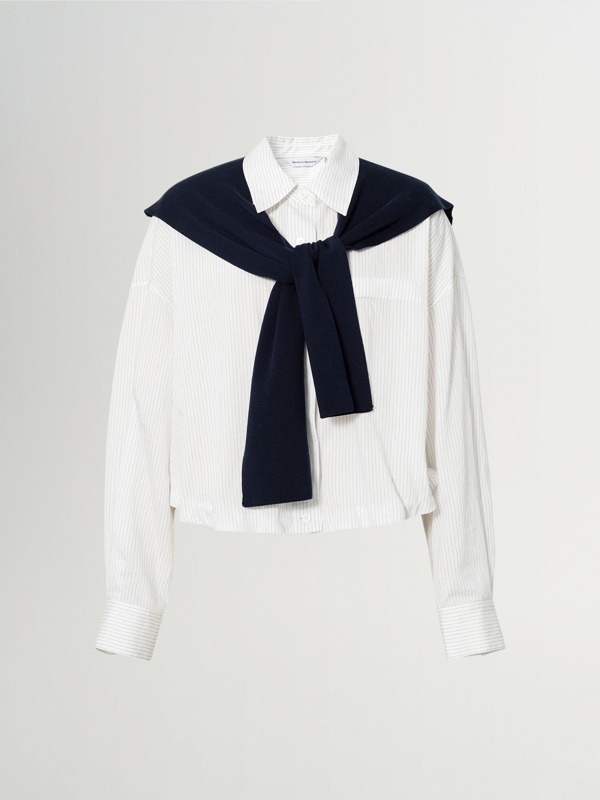 Lyocell Blend Two-Piece Layered Shirt