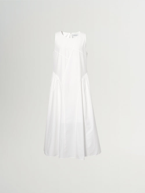 Load image 1 in gallery view. Sleeveless Asymmetrical Midi Dress