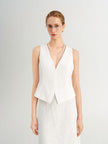 Triacetate V-Neck Vest
