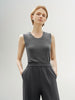 Sleeveless Lyocell Knit Tank Top