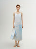 V Neck Pleated Slip Dress