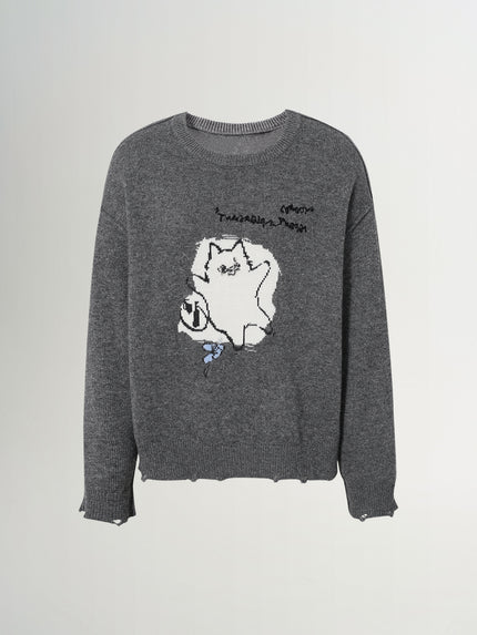 Wool-Blend Crewneck Sweater