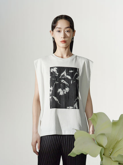 Sleeveless 100% Cotton T-Shirt