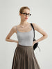 Light Grey Slim Strap Tank Top