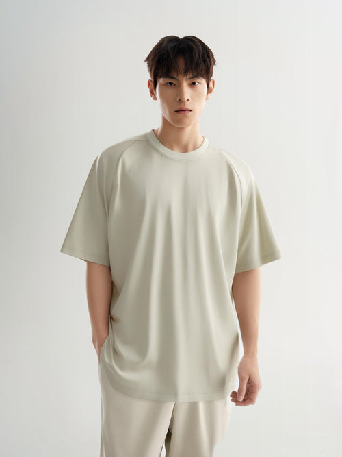 Load image 1 in gallery view. Men's Raglan Short-Sleeve Crewneck Tee