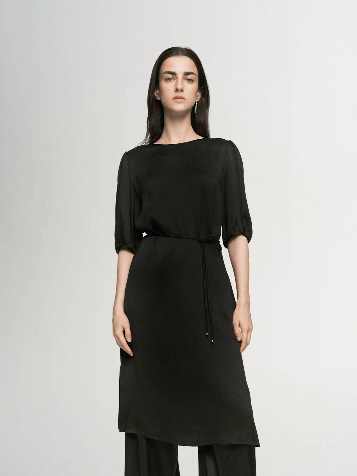 Slim Fit Short Sleeves Dress