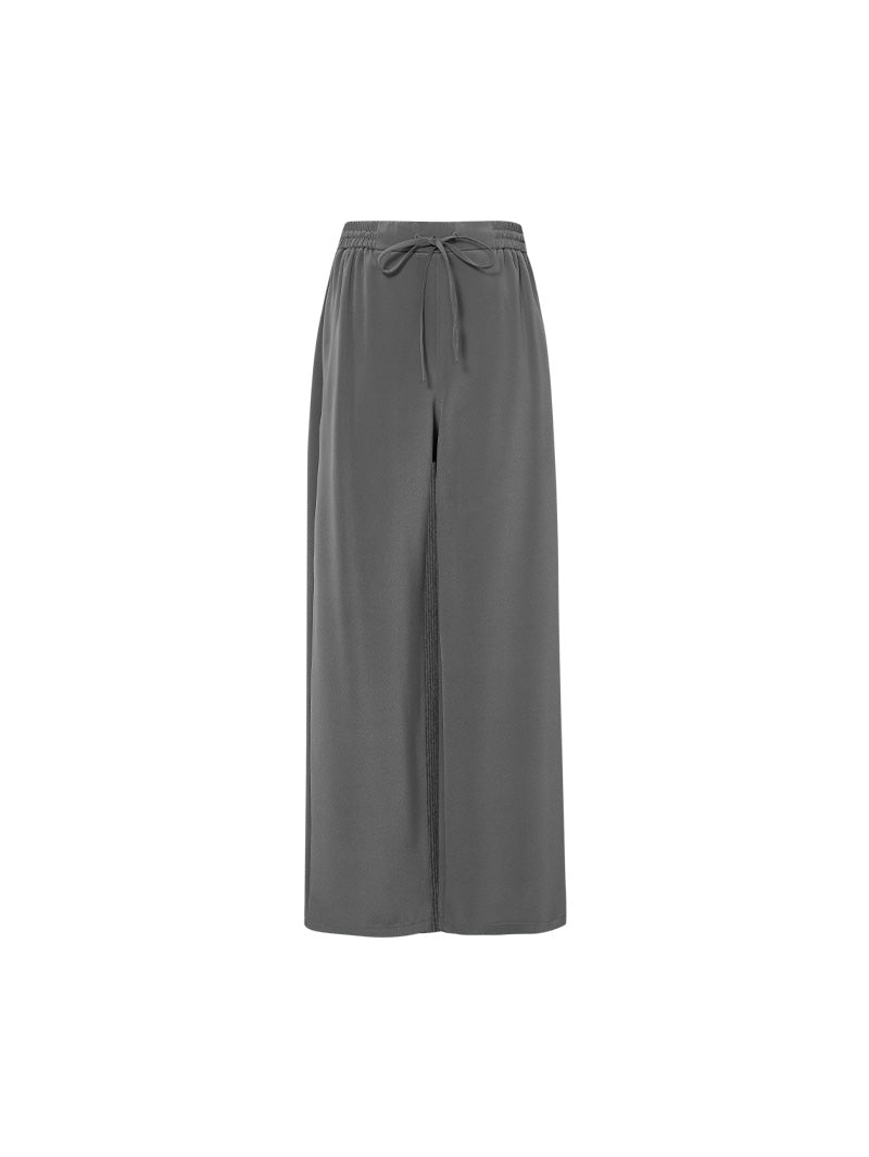 Straight Fit Silk Pants