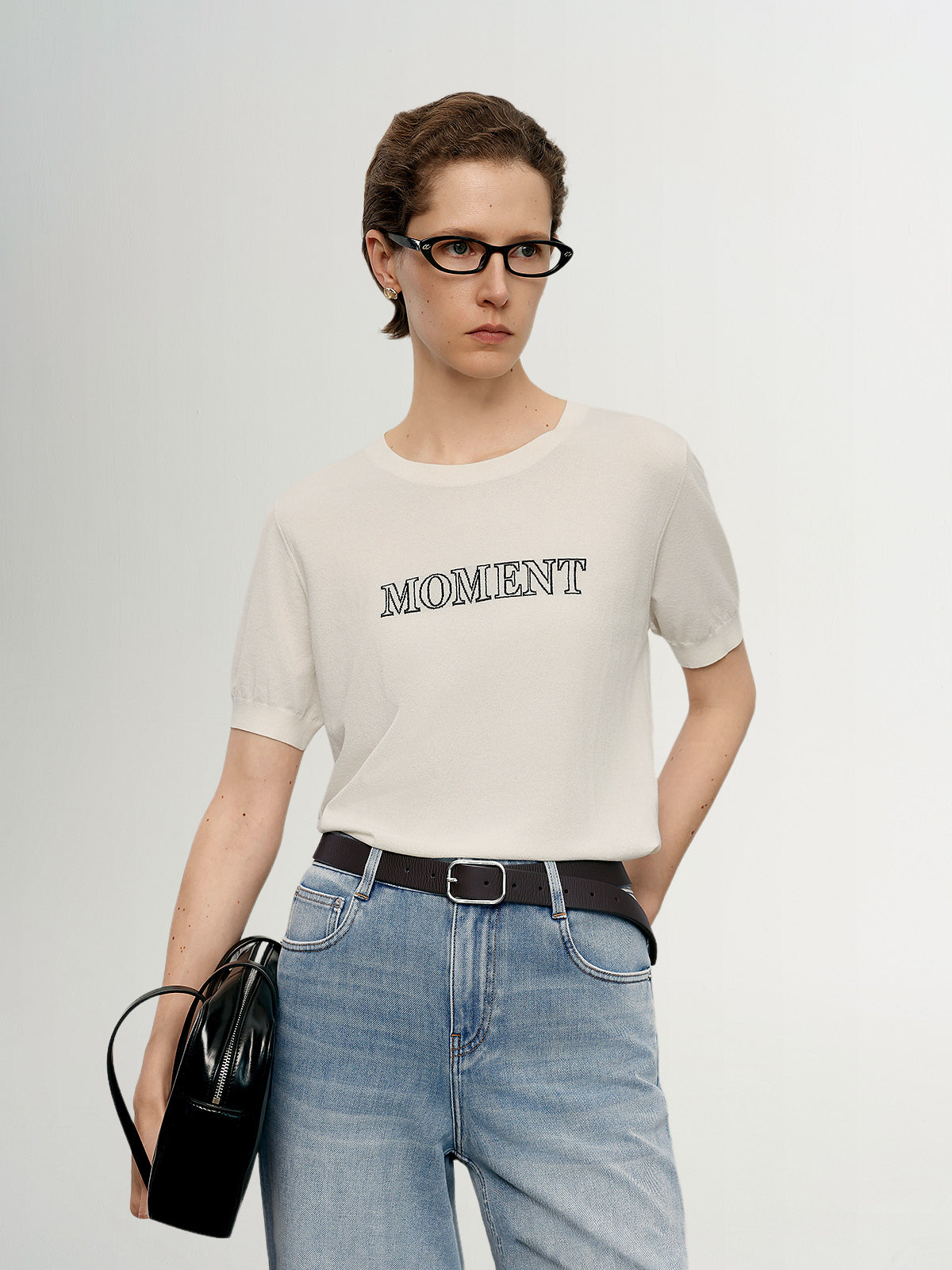 Lyocell Logo Short-Sleeve Tee