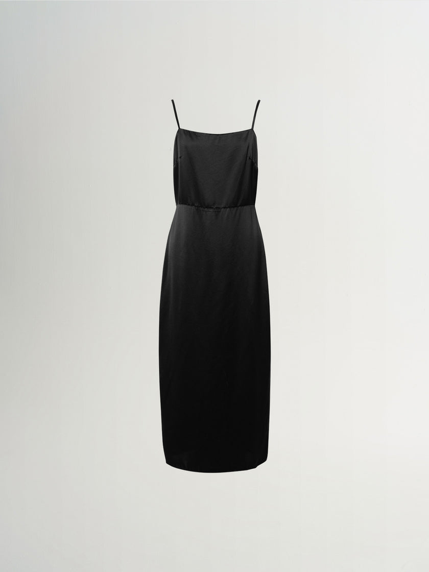 Acetate A-Line Slip Dress