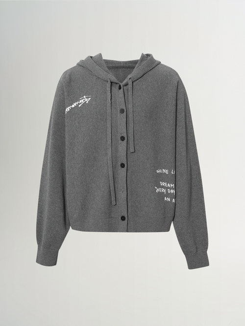 Load image 1 in gallery view. Pure Cotton Hooded Sweatshirt Jacket